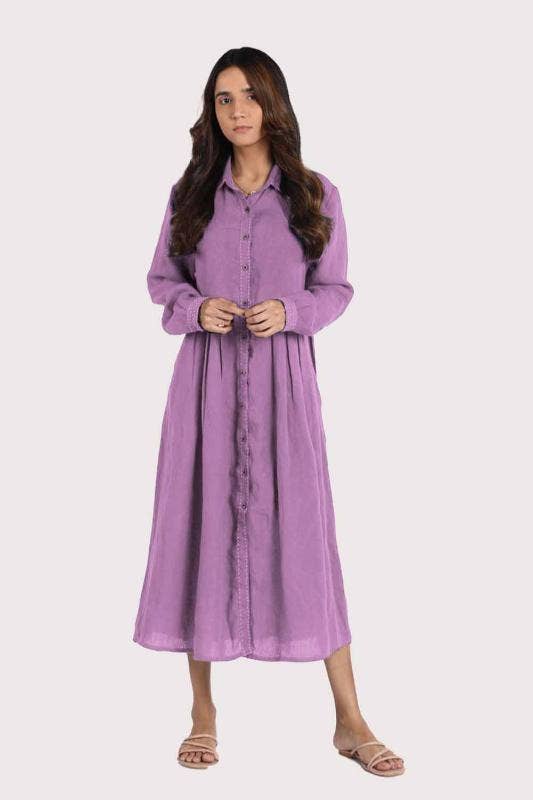 NEW 100% Linen Skylah Long Sleeve Maxi Dress